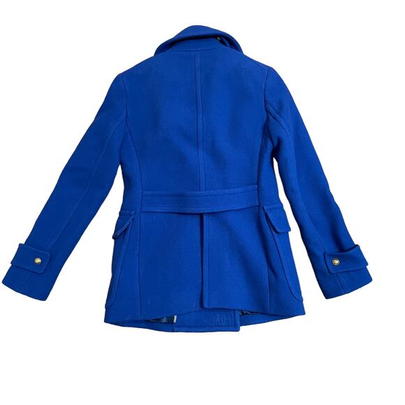 J. Crew Majesty Peacoat Stadium Cloth Nello Gori Royal Blue - Picture 2 of 6